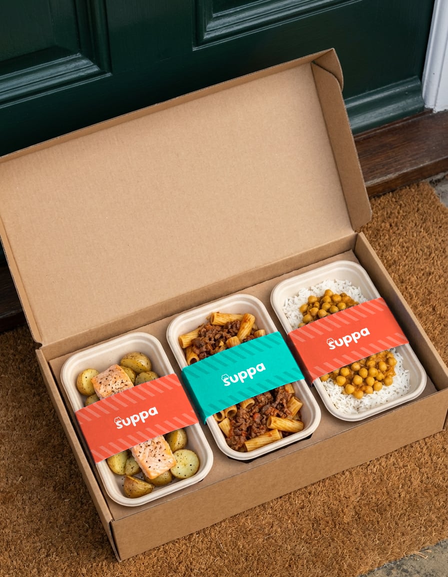 A Suppa package left neatly on a doorstep